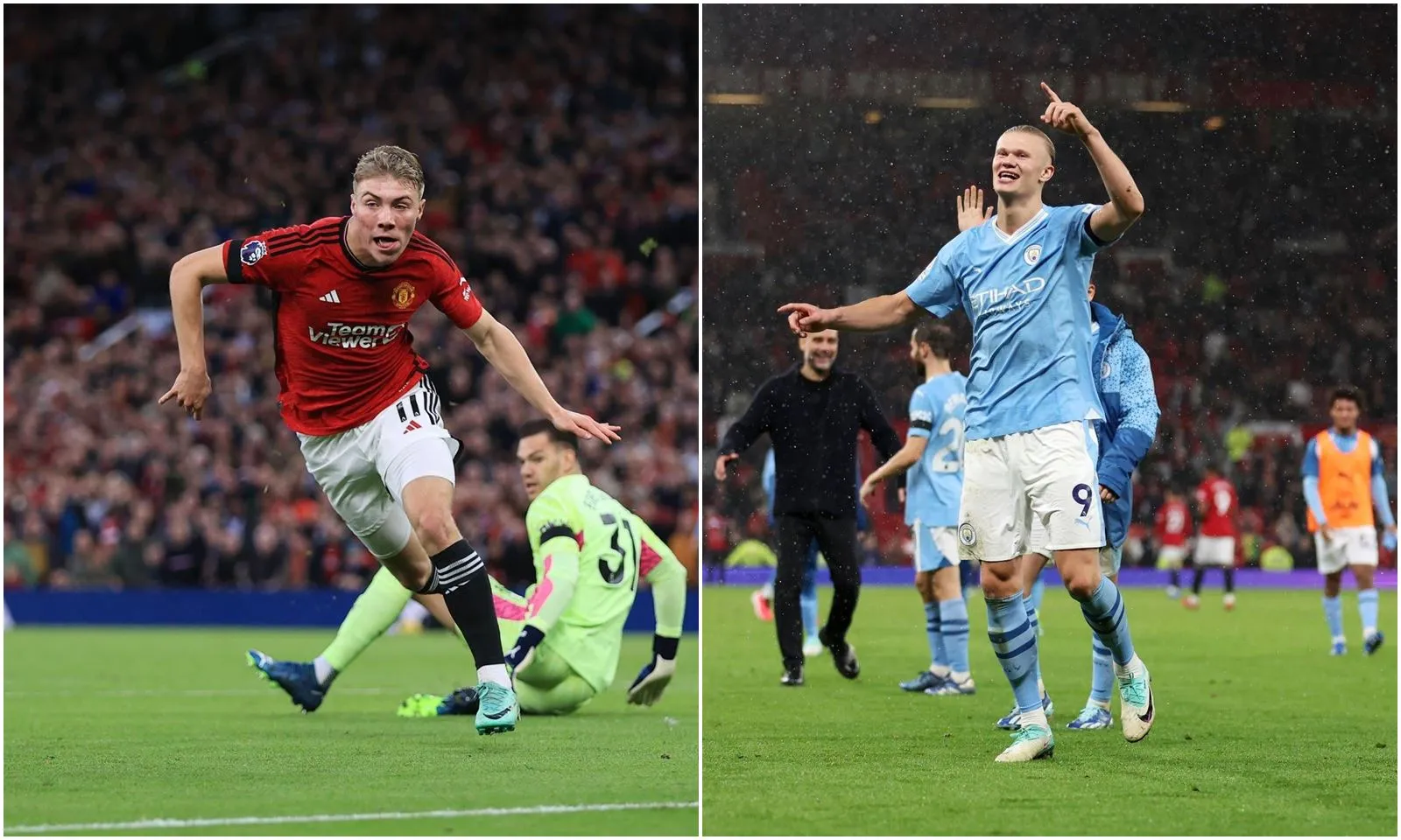 Chấm điểm MU 0-3 Man City: Rasmus Hojlund báo hại | Erling Haaland rực sáng tại Old Trafford