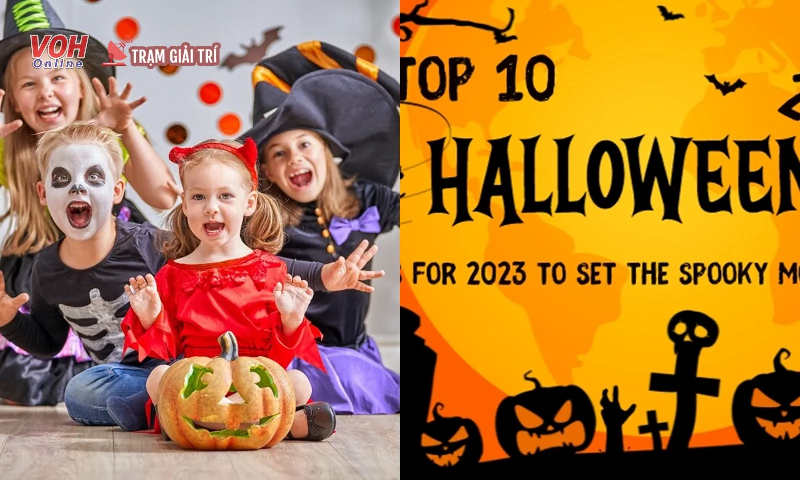 Top 10 bài hát dành cho thiếu nhi vào ngày lễ Halloween