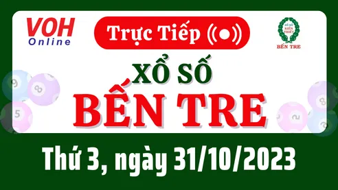 XSBT 31/10 - Kết quả xổ số Bến Tre hôm nay thứ 3 ngày 31/10/2023