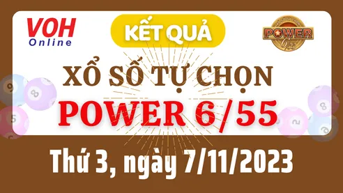 Vietlott POWER 655 7/11 - Kết quả xổ số Vietlott hôm nay thứ 3 7/11/2023