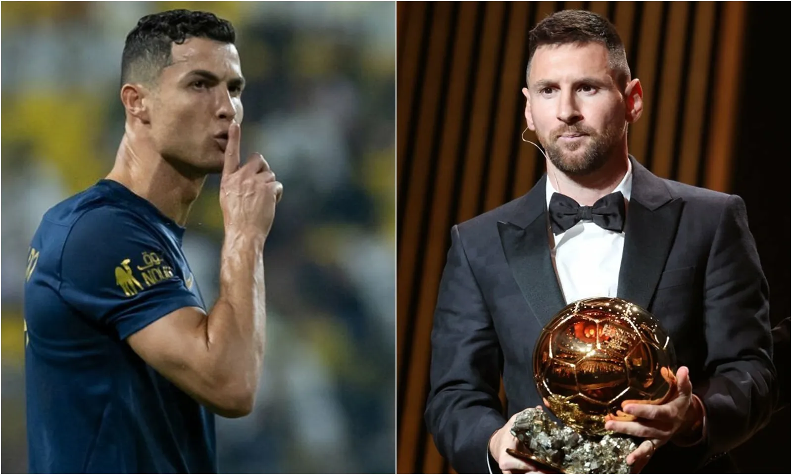 Đối thủ hô vang tên Messi, Ronaldo ra dấu yêu cầu câm mồm