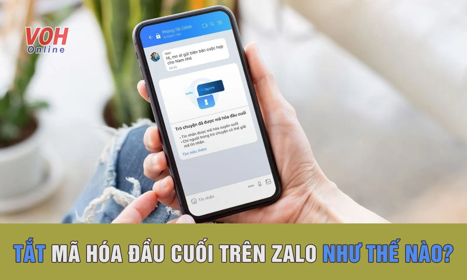 Hướng dẫn cách tắt mã hóa đầu cuối trên Zalo  bằng điện thoại và máy tính