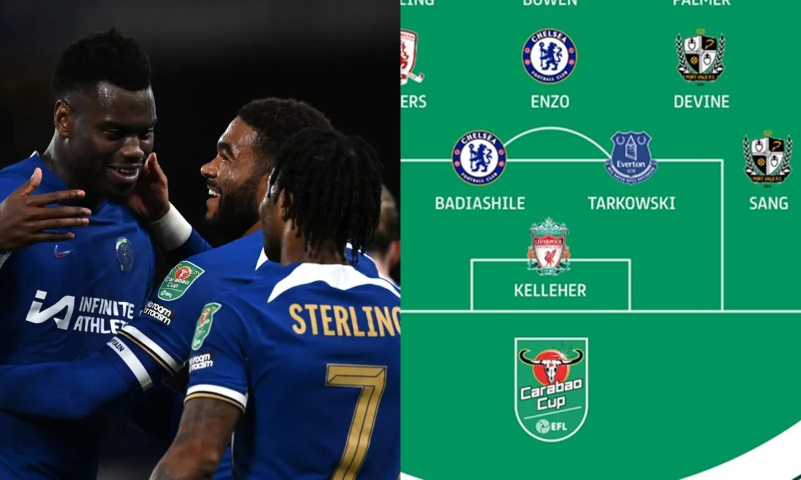 Chelsea áp đảo quân số trong đội hình tiêu biểu vòng 4 Carabao Cup