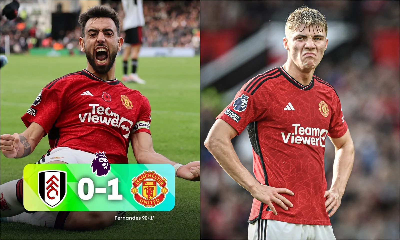 Chấm điểm Fulham 0-1 MU: Bruno tỏa sáng đúng lúc, CĐV Quỷ đỏ hỏi Hojlund ở đâu
