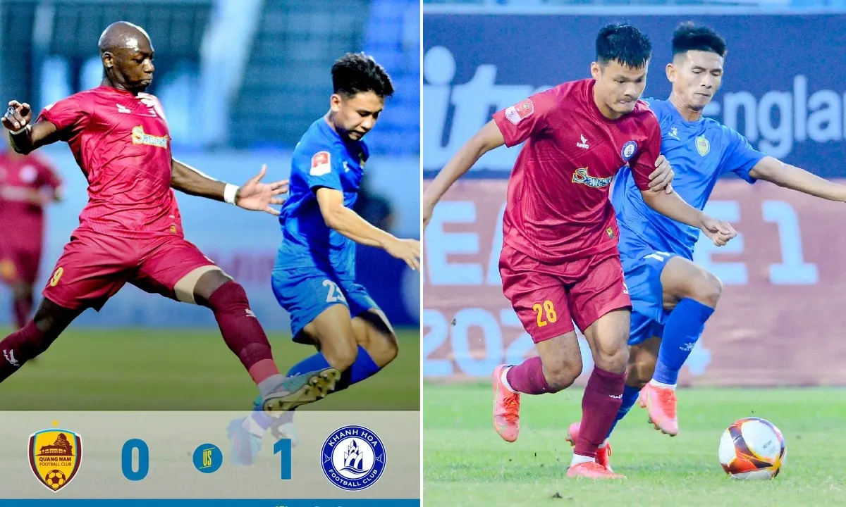 Kết quả V-League Quảng Nam vs Khánh Hòa: Đội bóng thành phố Biển giành 3 điểm quan trọng