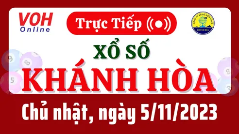 XSKH 5/11 - Kết quả xổ số Khánh Hòa hôm nay chủ nhật ngày 5/11/2023