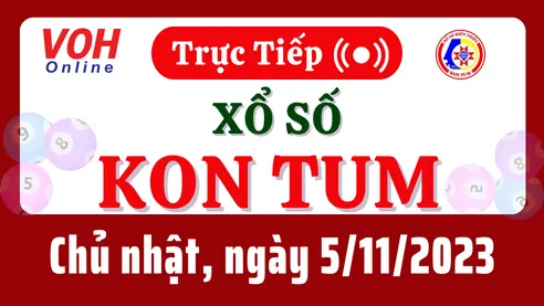 XSKT 5/11 - Kết quả xổ số Kon Tum hôm nay chủ nhật ngày 5/11/2023