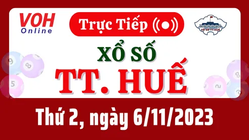 XSTTH 6/11 - Kết quả xổ số Thừa Thiên Huế hôm nay thứ 2 ngày 6/11/2023