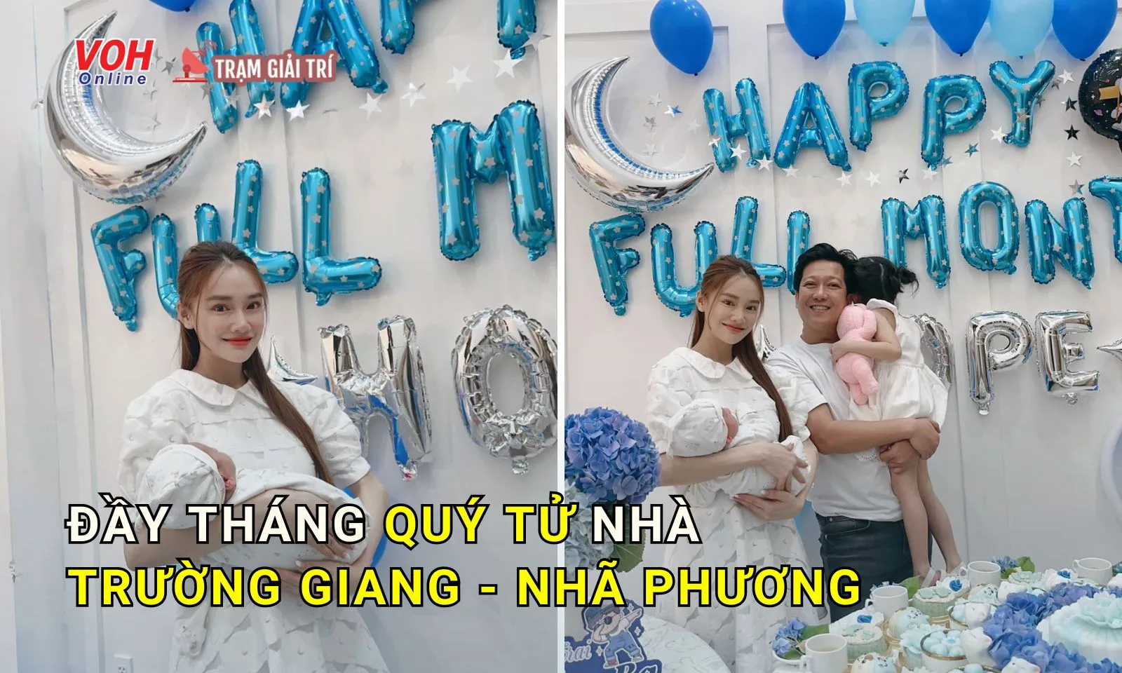 Trường Giang - Nhã Phương làm tiệc đầy tháng cho quý tử, hé lộ cái tên gây tò mò