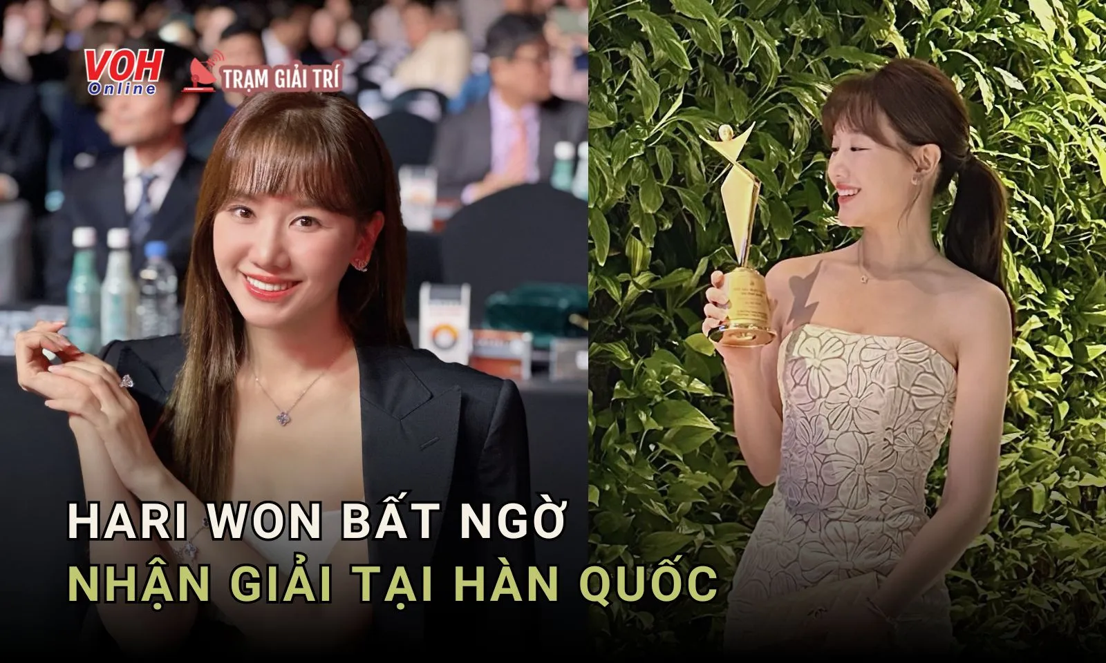 Qua Hàn Quốc hoạt động chưa được bao lâu, Hari Won bất ngờ ẵm giải lớn