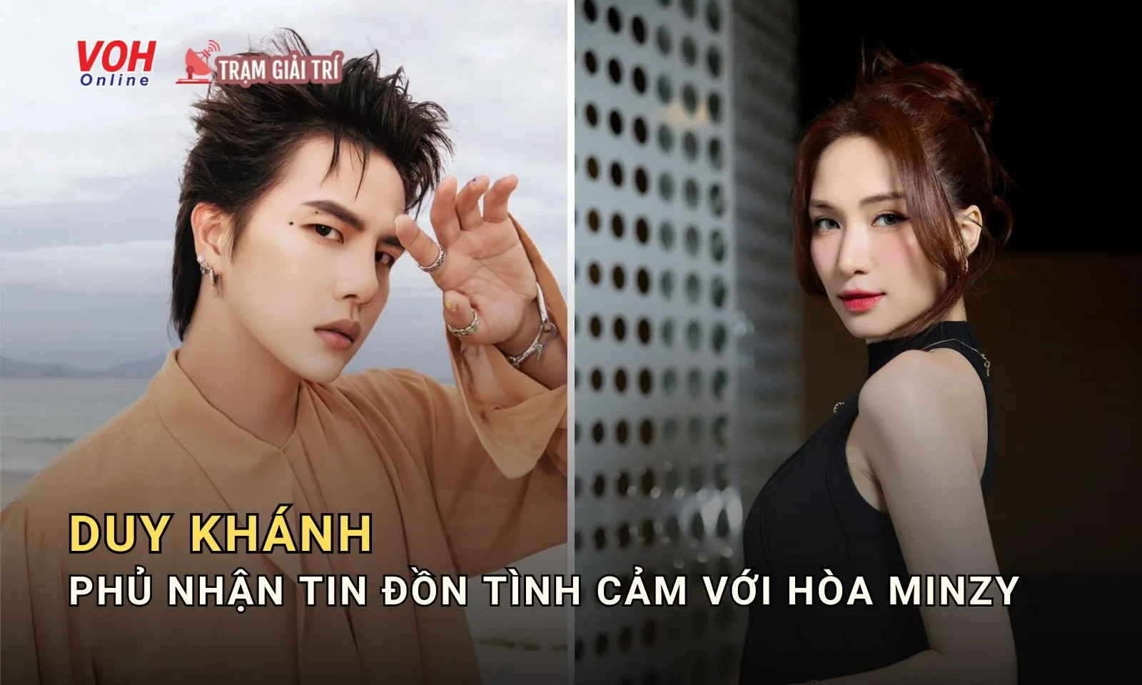 Duy Khánh lên tiếng về bức ảnh ôm hôn Hòa Minzy