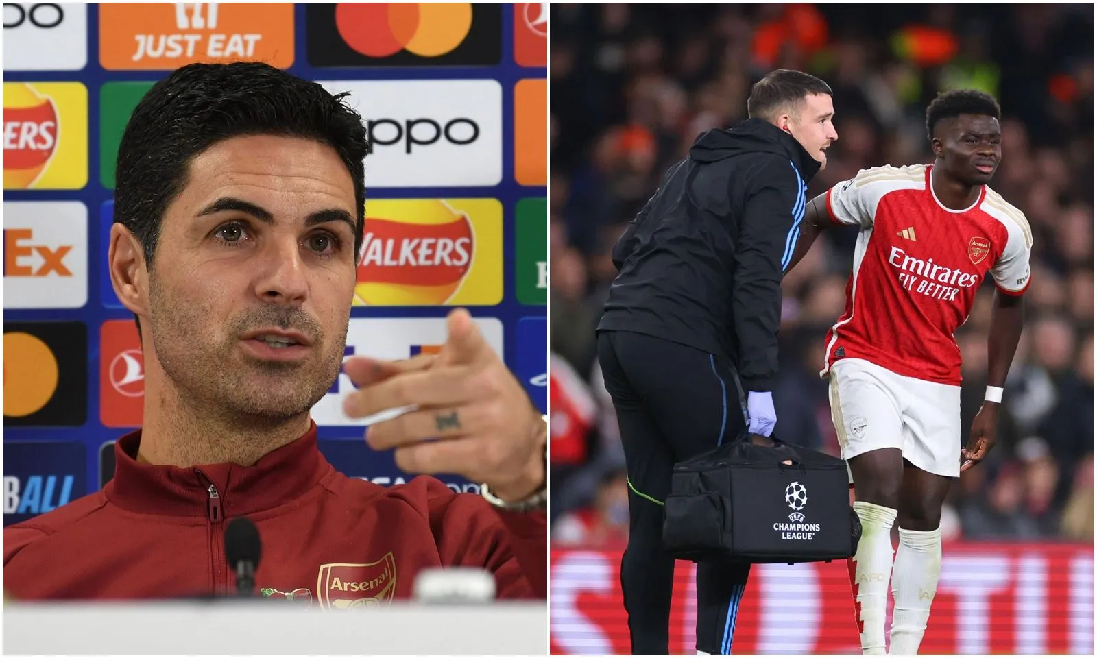 Mikel Arteta tiết lộ mức độ chấn thương của Bukayo Saka, CĐV Arsenal lo sốt vó