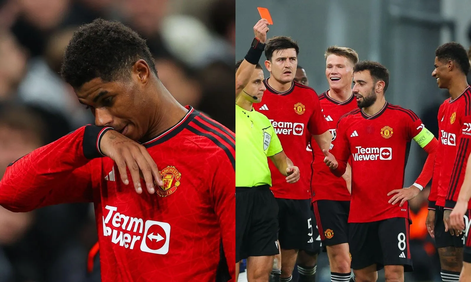 UEFA giải thích lý do Marcus Rashford nhận thẻ đỏ khiến CĐV MU tức giận: “VAR là một thứ lố bịch”