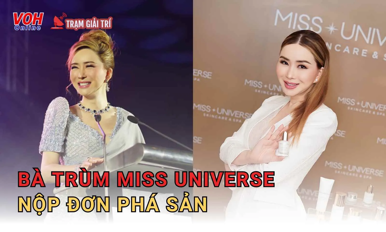 Bà chủ Miss Universe đứng trước vực phá sản