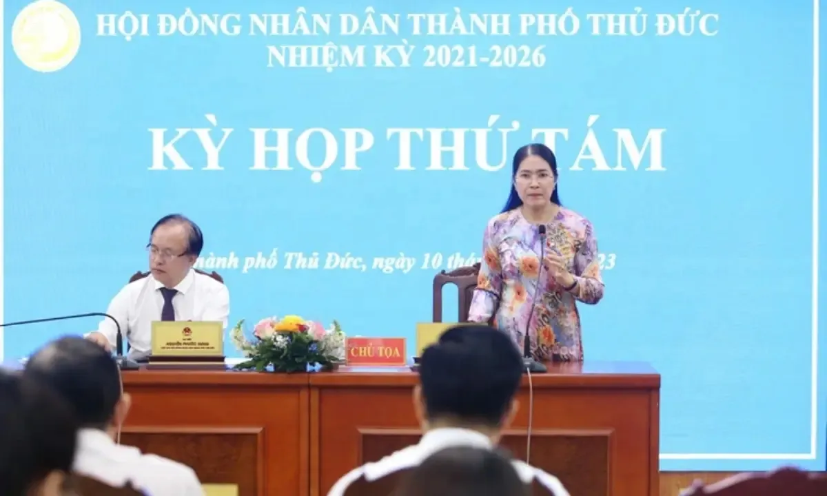 Phó chủ tịch UBND thành phố Thủ Đức bị miễn nhiệm