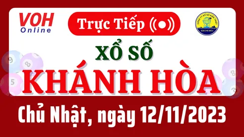 XSKH 12/11 - Kết quả xổ số Khánh Hòa hôm nay chủ nhật ngày 12/11/2023