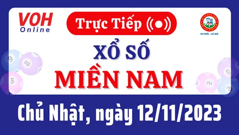 XSMN 12/11, Trực tiếp xổ số miền Nam chủ nhật ngày 12/11/2023