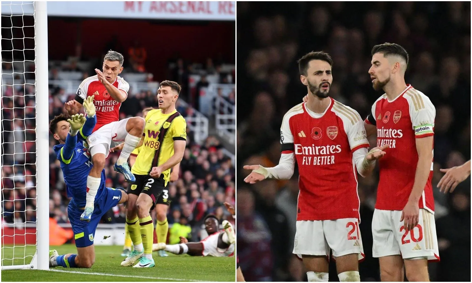 Chấm điểm Arsenal 3-1 Burnley: Leandro Trossard tiếp tục phong độ chói sáng | Fabio Vieira gây họa