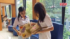 Biến xơ mướp thành các sản phẩm đa dụng, trang trí