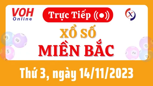 XSMB 14/11, Trực tiếp xổ số miền Bắc thứ 3 ngày 14/11/2023