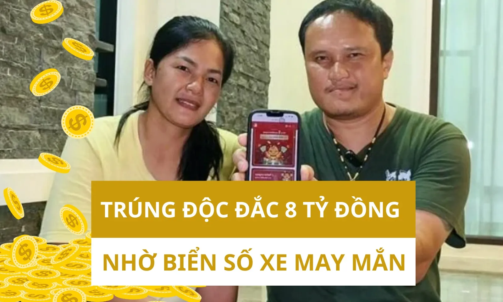 Bất ngờ trúng độc đắc nhờ biển số xe may mắn