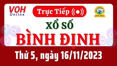 XSBDI 16/11 - Kết quả xổ số Bình Định hôm nay thứ 5 ngày 16/11/2023