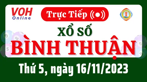 XSBTH 16/11 - Kết quả xổ số Bình Thuận hôm nay thứ 5 ngày 16/11/2023