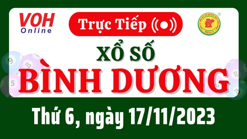 XSBD 17/11 - Kết quả xổ số Bình Dương hôm nay thứ 6 ngày 17/11/2023