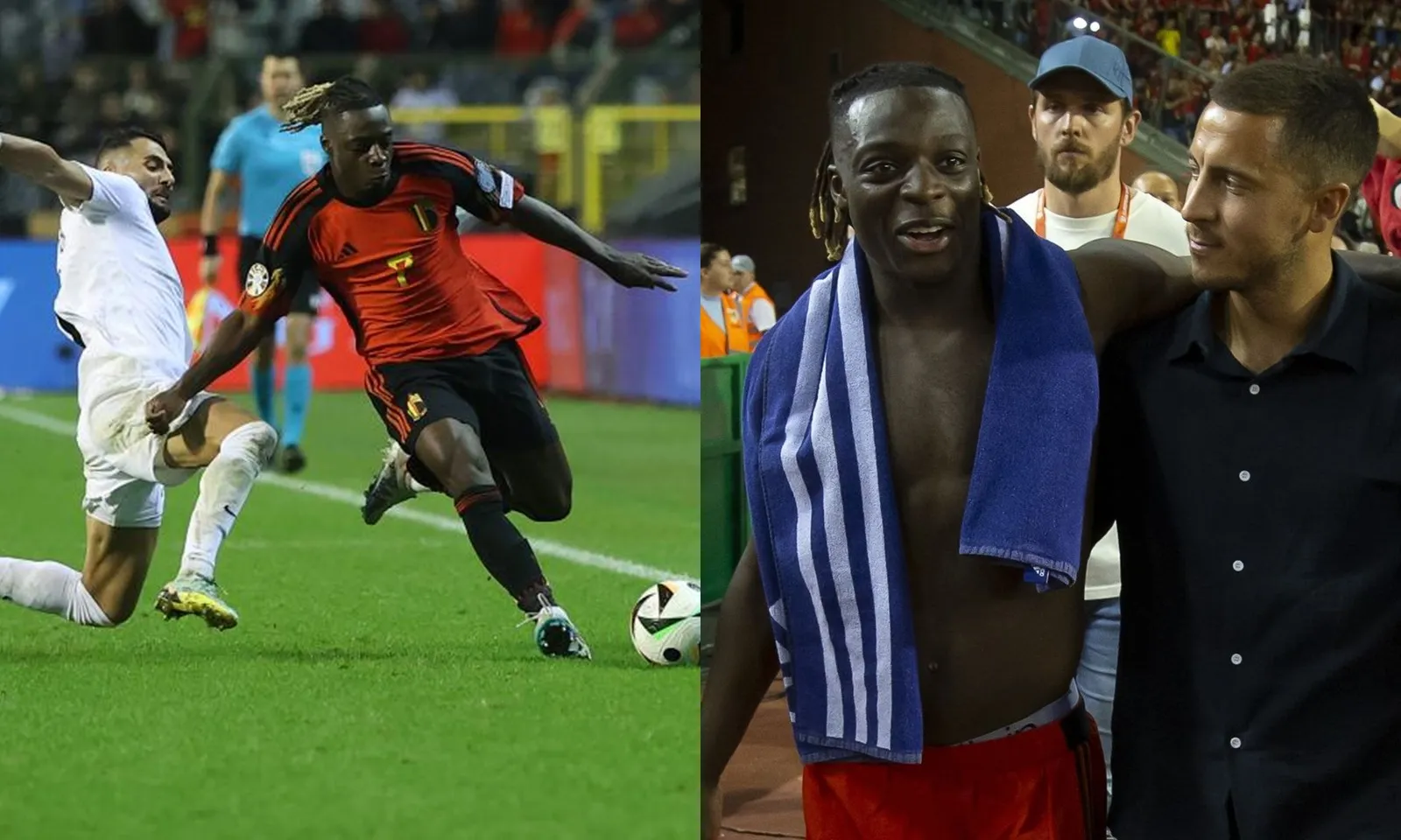 13 lần rê bóng, 2 kiến tạo, 5 key passes: Doku hủy diệt hàng phòng ngự tuyển Azerbaijan, Hazard 2.0 lộ diện