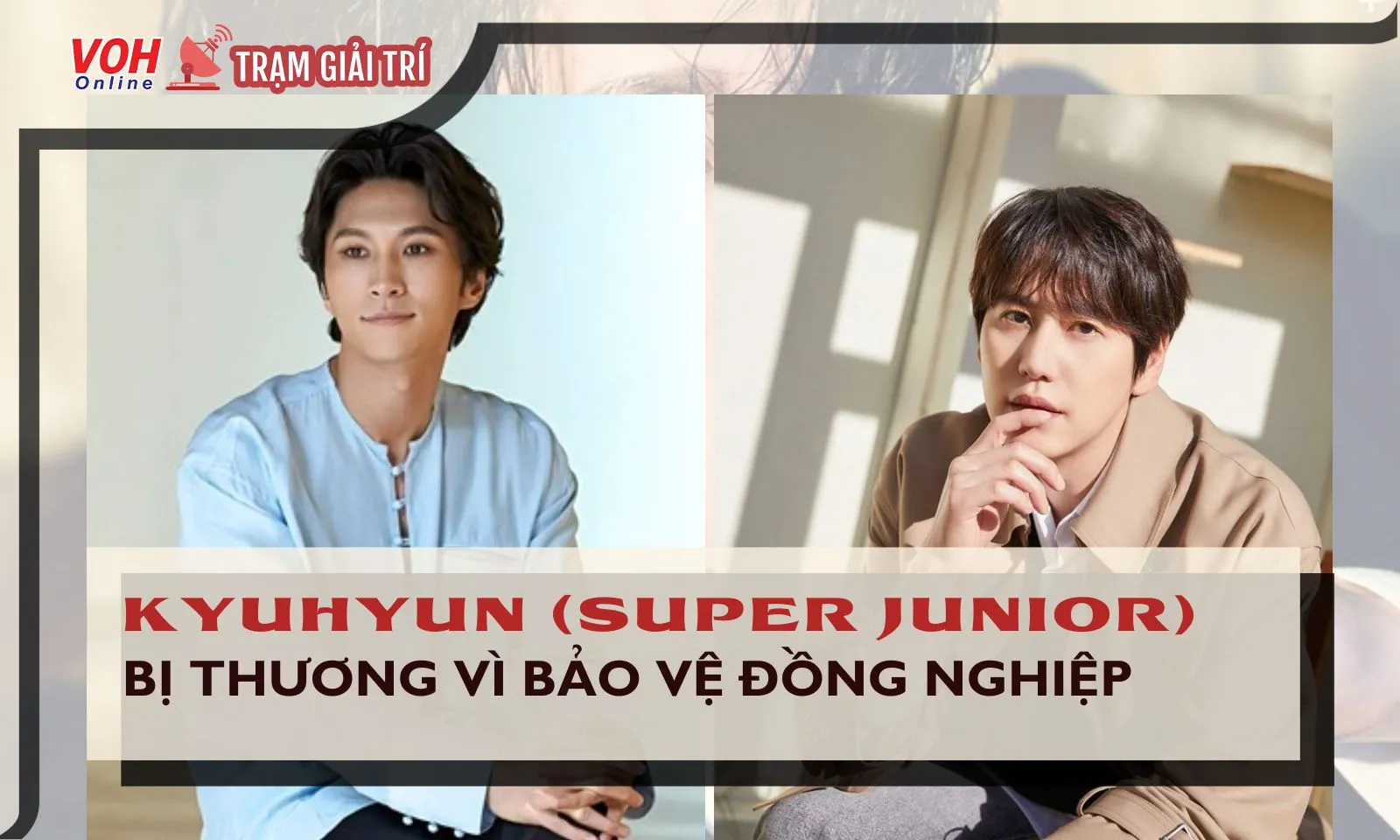 Kyuhyun (Super Junior): Bị thương vì bảo vệ đồng nghiệp, hé lộ lời khai của thủ phạm