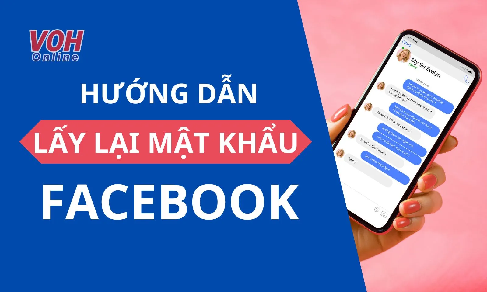 Hướng dẫn cách lấy lại mật khẩu facebook bằng Messenger nhanh chóng