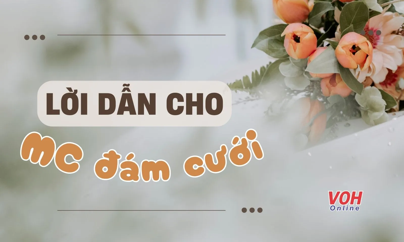 Mẫu kịch bản, lời dẫn MC đám cưới hay, bài bản và ấn tượng