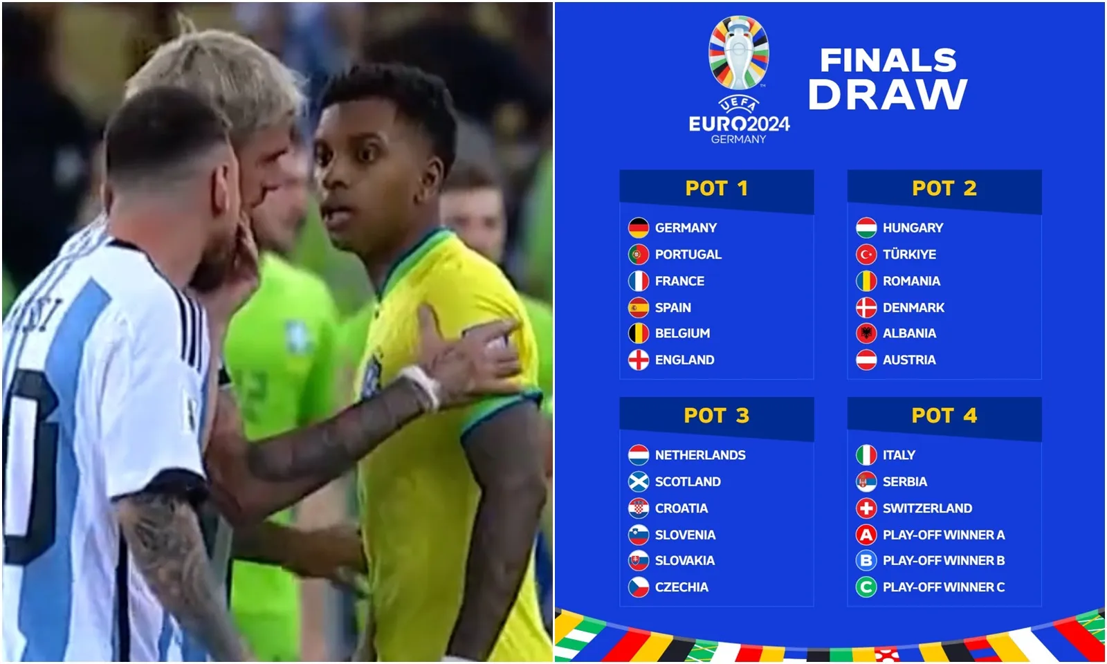 Tin bóng đá mới nhất: Messi đáp trả Rodrygo ngạo nghễ | EURO 2024 dự báo có bảng tử thần