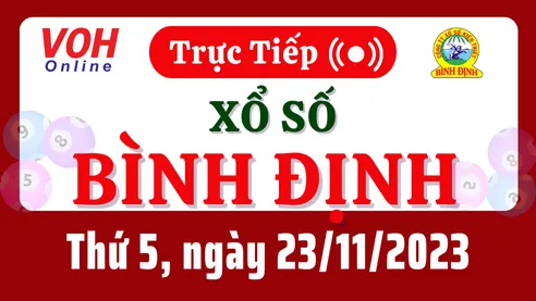 XSBDI 23/11 - Kết quả xổ số Bình Định hôm nay thứ 5 ngày 23/11/2023