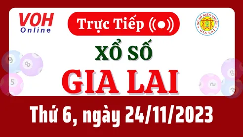 XSGL 24/11 - Kết quả xổ số Gia Lai hôm nay thứ 6 ngày 24/11/2023