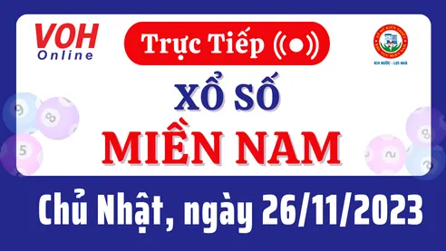 XSMN 26/11, Trực tiếp xổ số miền Nam chủ nhật ngày 26/11/2023
