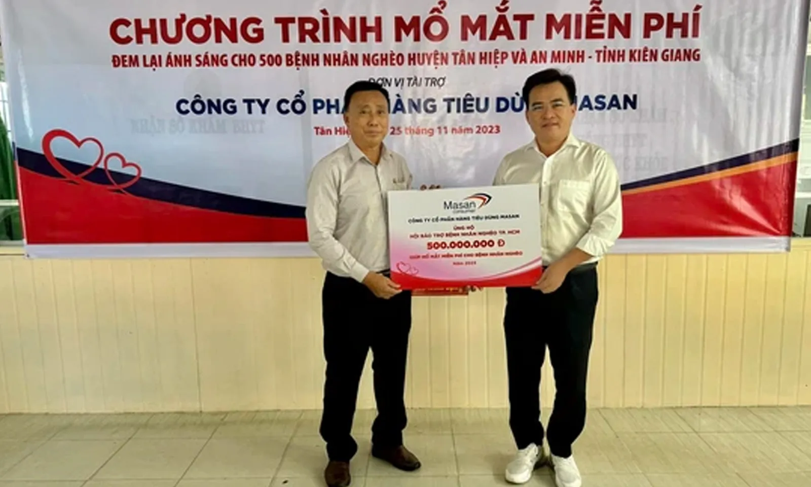 Phẫu thuật mắt miễn phí cho 500 bệnh nhân nghèo ở Kiên Giang
