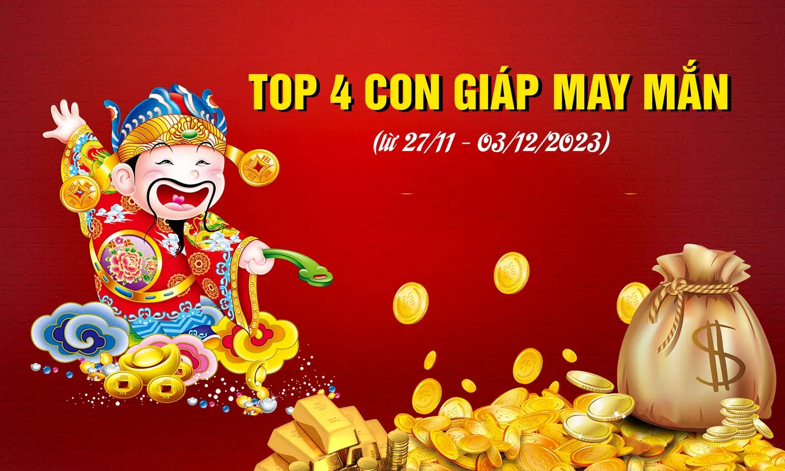 4 con giáp vận đỏ như son, tiền tiêu chẳng hết trong tuần mới (27/11 - 03/12)