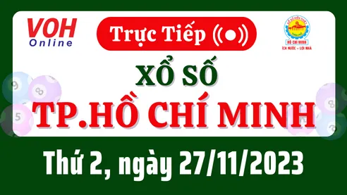 XSHCM 27/11 - Kết quả xổ số TP.HCM hôm nay thứ 2 ngày 27/11/2023