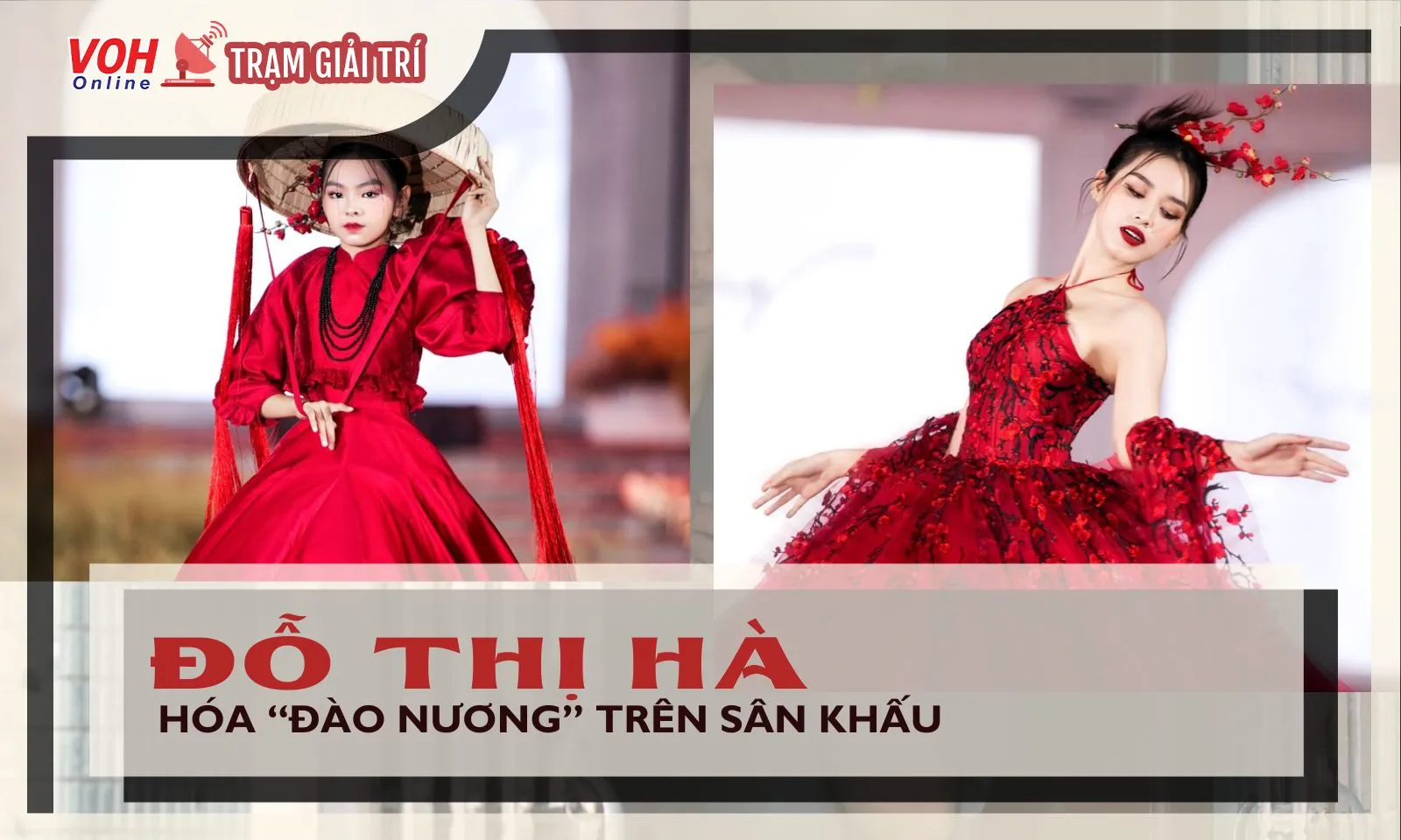 Đỗ Thị Hà làm mọi người nôn nao Tết với màn hóa đào nương