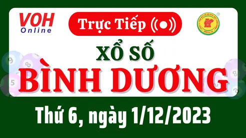XSBD 1/12 - Kết quả xổ số Bình Dương hôm nay thứ 6 ngày 1/12/2023