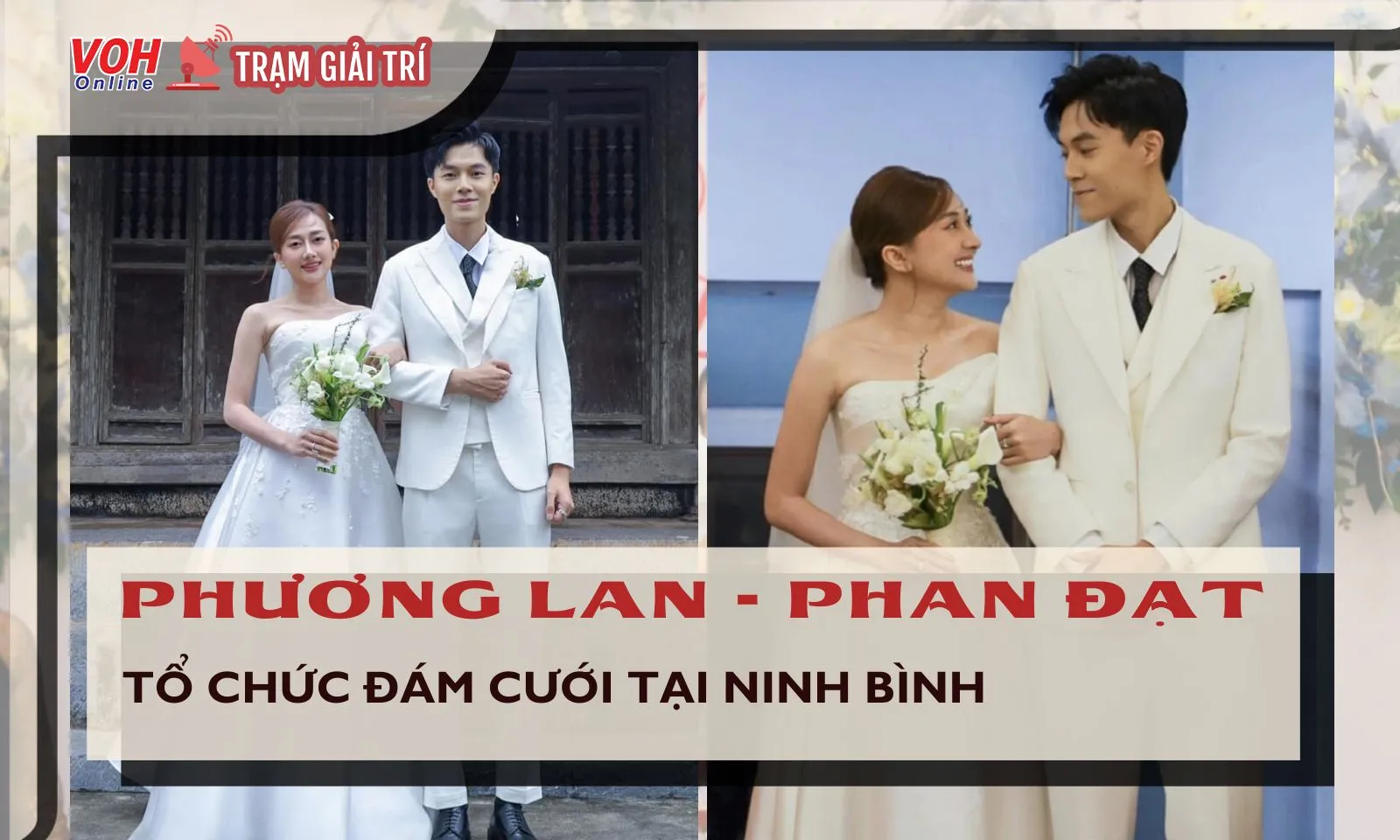 Phương Lan - Phan Đạt tổ chức đám cưới tại Ninh Bình, chú rể say đắm nhìn cô dâu không rời