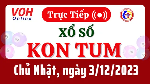 XSKT 3/12 - Kết quả xổ số Kon Tum hôm nay chủ nhật ngày 3/12/2023