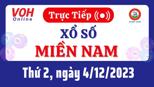 XSMN 4/12, Trực tiếp xổ số miền Nam thứ 2 ngày 4/12/2023