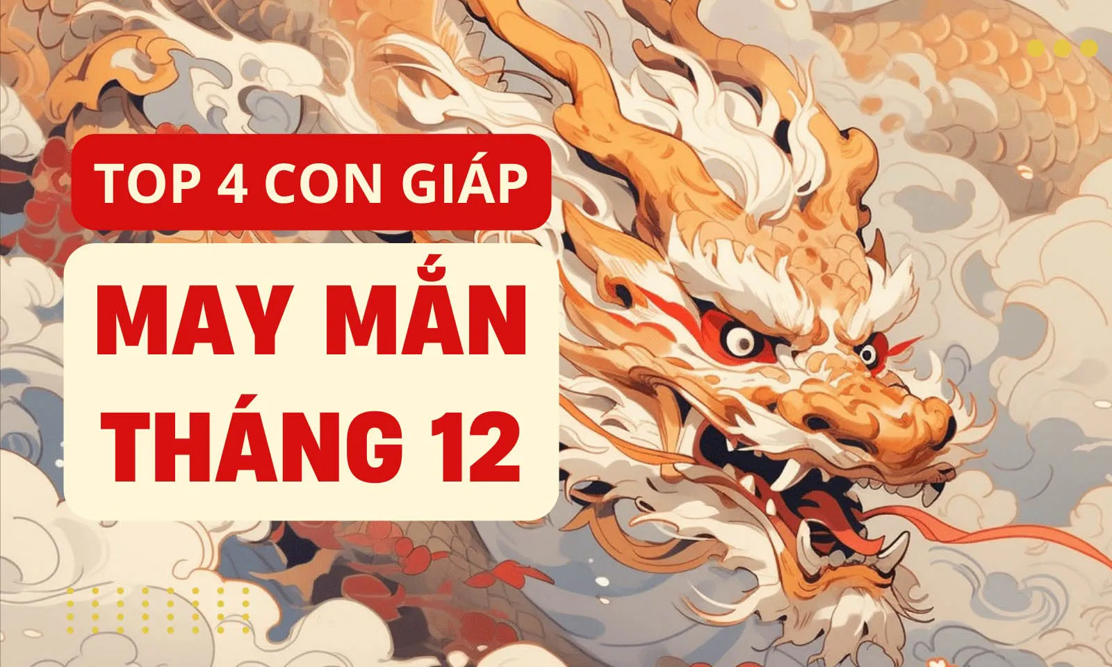 4 con giáp vận may bùng nổ trong tháng 12