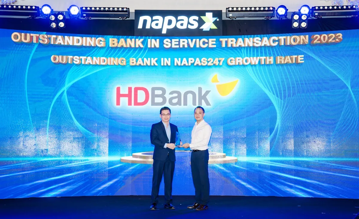 HDBank dẫn đầu tốc độ tăng trưởng số lượng giao dịch NAPAS 247