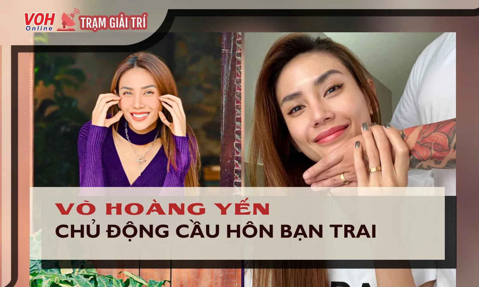 Siêu mẫu Võ Hoàng Yến cầu hôn bạn trai