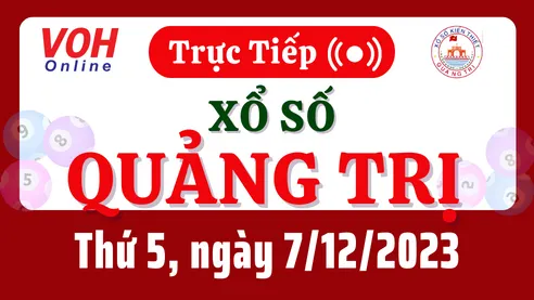 XSQT 7/12 - Kết quả xổ số Quảng Trị hôm nay thứ 5 ngày 7/12/2023