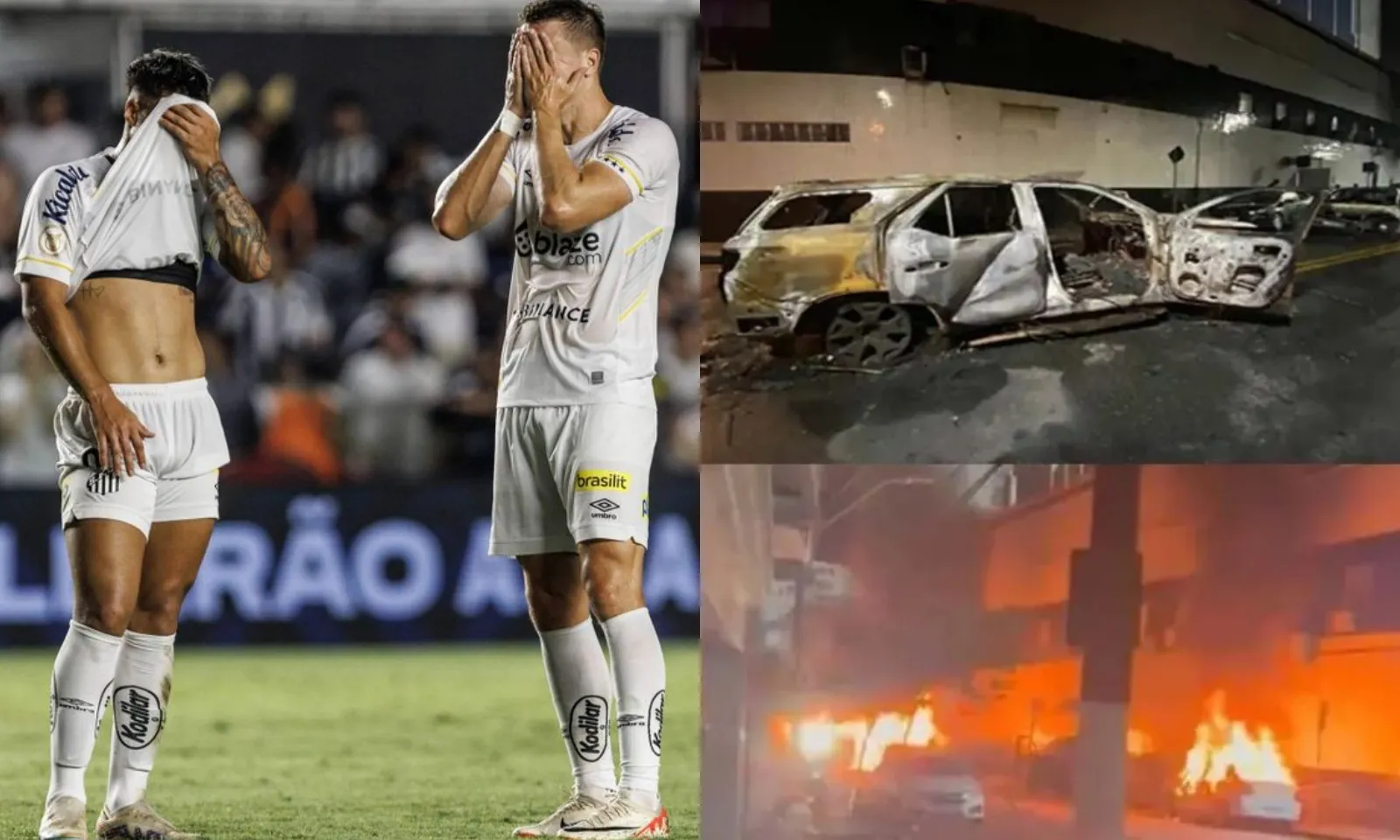SỐC! Santos xuống hạng lần đầu tiên trong lịch sử, CĐV bạo loạn đốt phá