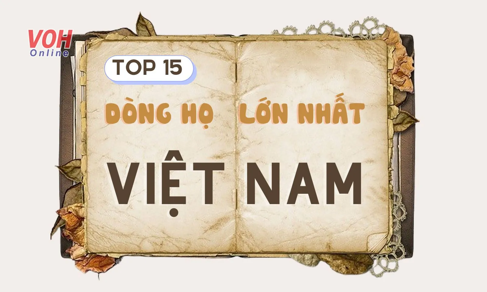 Top 15 dòng họ lớn nhất Việt Nam có thể bạn chưa biết